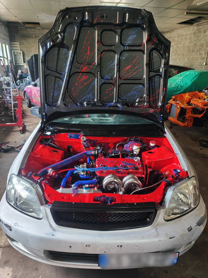 Civic Ej9 turbo : Prépa moteur, Peinture, Éthanol, Restauration, Freinage